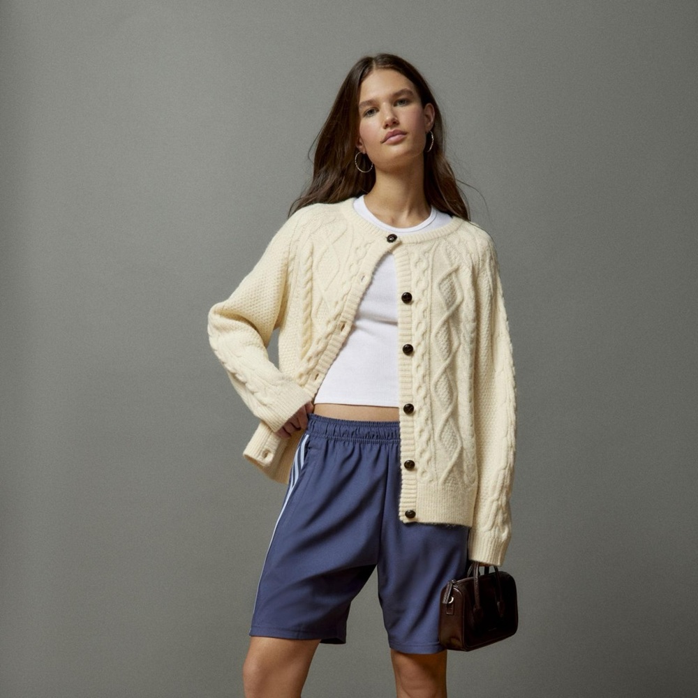 BDG Alexandra Cable Knit Cardigan urban outfitters